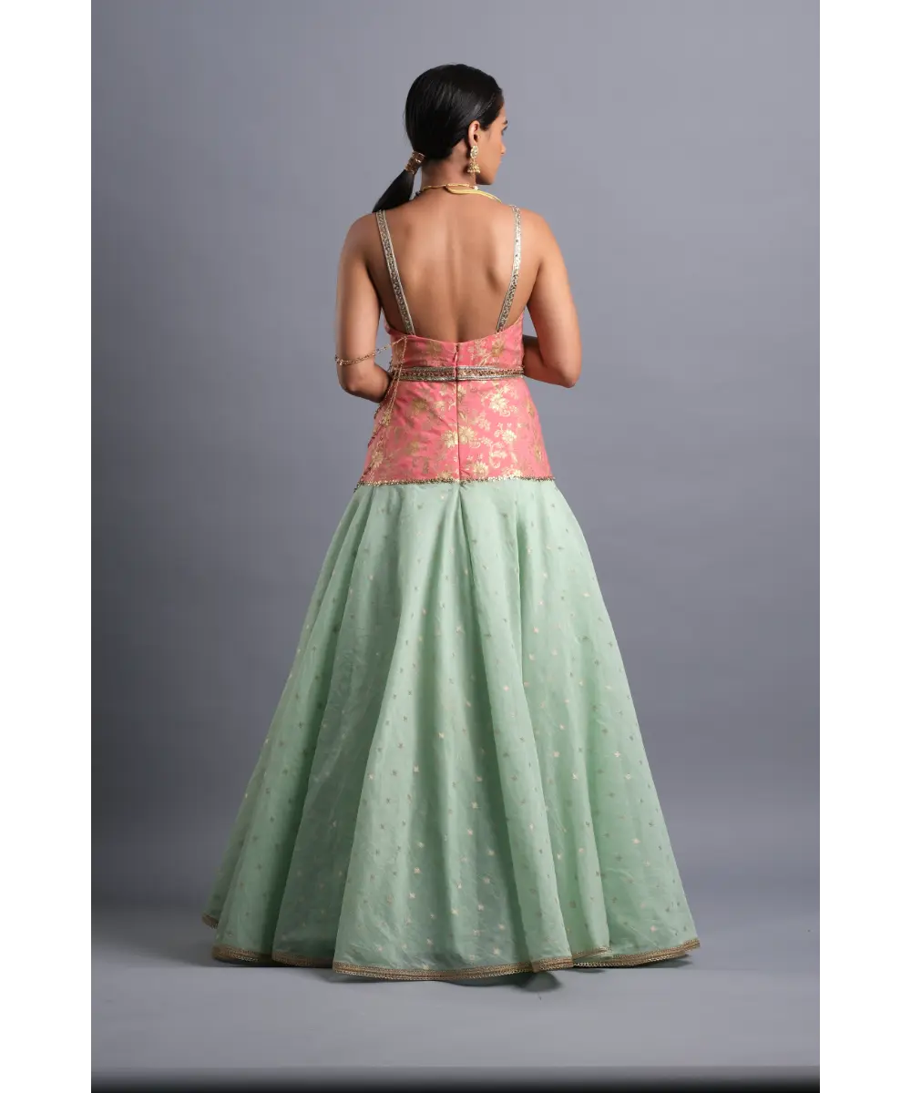 AASTHA SOOD - Silk Gown with Belt